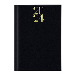 Agenda A5 datata Artilux EJ-1116, 336 pagini ivory, coperta buretata neagra