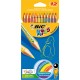 Creioane colorate Tropicolors 2 12 bucati Bic Kids