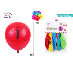 kidsmagicstore.ro|Baloane aniversare PartyGo cifra 1, 30cm, imprimate, diverse culori, FA0198, set 6 buc6,92 lei6,22 leiPartyGoBaloane8058617587980