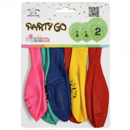 kidsmagicstore.ro|Baloane aniversare PartyGo cifra 2, 30cm, imprimate, diverse culori, FA0199, set 6 buc6,92 lei6,22 leiPartyGoBaloane8058617587997