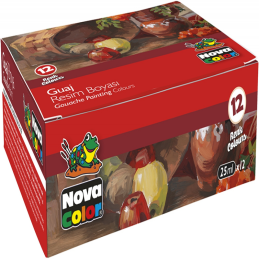 Culori guase 12x30ml/borcan pvc, Nova, NC-461