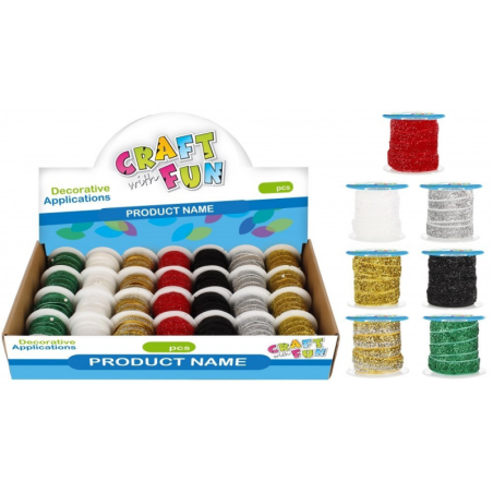 kidsmagicstore.ro|Banda decorativa, 1cm x 1m, cu sclipici, diverse culori, Craft with Fun, 5216795,42 lei4,88 leiCraft with FunFara stoc5904335884081
