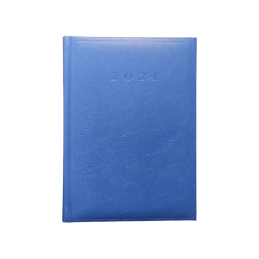 Agenda A5 datata Herlitz 9490570, 352 pagini, coperta buretata albastra