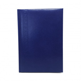 Agenda A5 nedatata Herlitz 9479810, 224 pagini, coperta buretata albastra