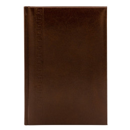 Agenda A5 nedatata Herlitz 9487900, 224 pagini, coperta buretata maro