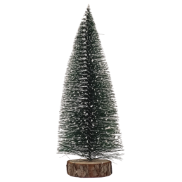 Bradut de Craciun CNX CH-20, PVC, verde, 20cm, cu varfuri ninse