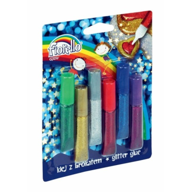 Pasta adeziva decorativa Fiorello, 6ml x 6 cul
