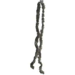 Beteala brad Craciun, simpla, PVC, argintiu, 1.75m, subtire