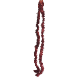 Beteala brad Craciun, simpla, PVC, rosu, 1.75m, subtire