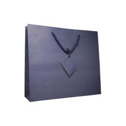 Punga cadou 832728, 36x10x38cm, albastra / rosie, manere din sfoara