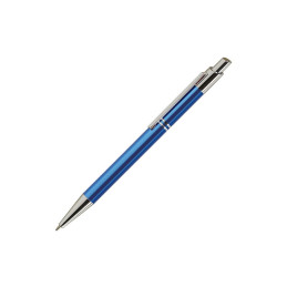 Pix cu bila Viva Plus Tiko, 1.0mm, cu mecanism, pentru personalizare, corp metalic, albastru