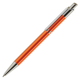 Pix cu bila Viva Plus Tiko, 1.0mm, cu mecanism, pentru personalizare, corp metalic, portocaliu