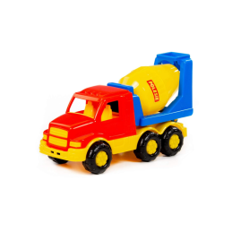 Camion betoniera Polesie Gosha 35202, 28cm, plastic, multicolor, 3+ ani