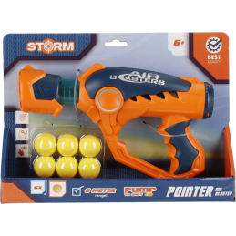 Jucarie pistol + 6 gloante din spuma MegaCreative, 478603, 25x15x6cm, pvc, +6 ani