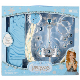 Jucarie set bijuterii printesa (bagheta + coroana + inele) MegaCreative, 524153, 38x34x6cm, pvc, +3 ani