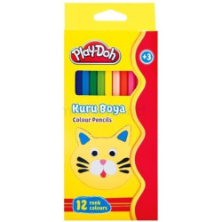 Set 12 creioane colorate lungi Play-Doh