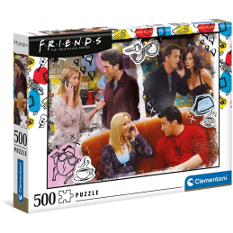 Puzzle carton 500 piese Clementoni Friends - la telefon, 35090, 10+ ani