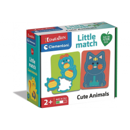 Puzzle carton 6in1 3-4 piese Clementoni Play for future - Cute animals, 16717, 2+ ani