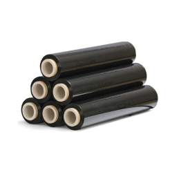 Folie stretch neagra, 1.45kg, tub150gr, 1.30kg folie, 23mic, 500mm, TRT/PY