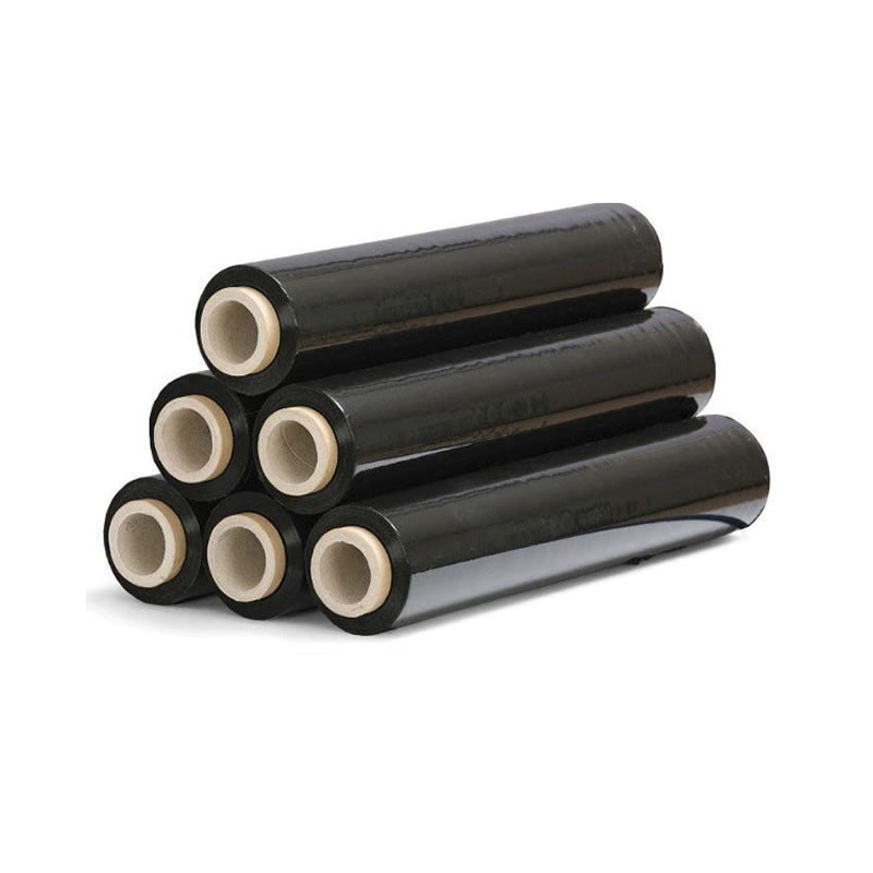 Folie stretch neagra, 1.45kg, tub150gr, 1.30kg folie, 23mic, 500mm, TRT/PY Folie stretch neagra, 1.45kg, tub150gr, 1.30kg folie, 23mic, 500mm, TRT/PY