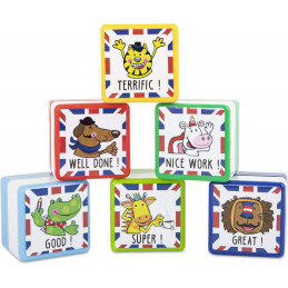 Stampila pentru profesori Trendhaus CH28824, set 6 buc, mesaje de recompensa, diverse modele