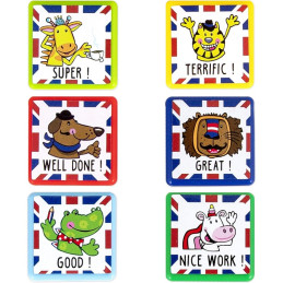 Stampila pentru profesori Trendhaus CH28824, set 6 buc, mesaje de recompensa, diverse modele