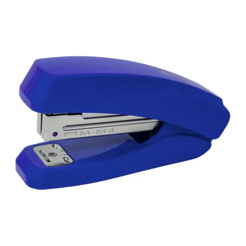Capsator Kangaro Executive ES-35P, 24/6 - 26/6, 15 coli, 48mm, plastic, albastru, blister Capsator Kangaro Executive ES-35P, 24/6 - 26/6, 15 coli, 48mm, plastic, albastru, blister