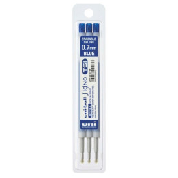 Rezerva roller Uni-ball Signo UFR-22, 0.7mm, pentru UF220 TSI, albastru, set 3 buc