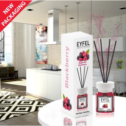 Odorizant camera cu betisoare Eyfel, fructe de padure, 120ml