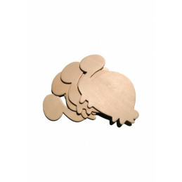 Broscute testoase 4 buc /set - Accesorii craft lemn