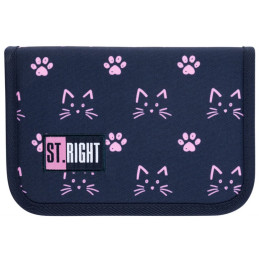 Penar neechipat St.Majewski St.Right Cats&Paws, 1 fermoar, 2 extensii, mov/roz, textil, PC-03/627439