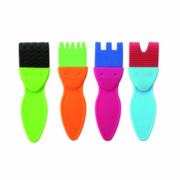 Pensula Keyroad Baby line, pentru modelaj, set 4 buc, KR971862