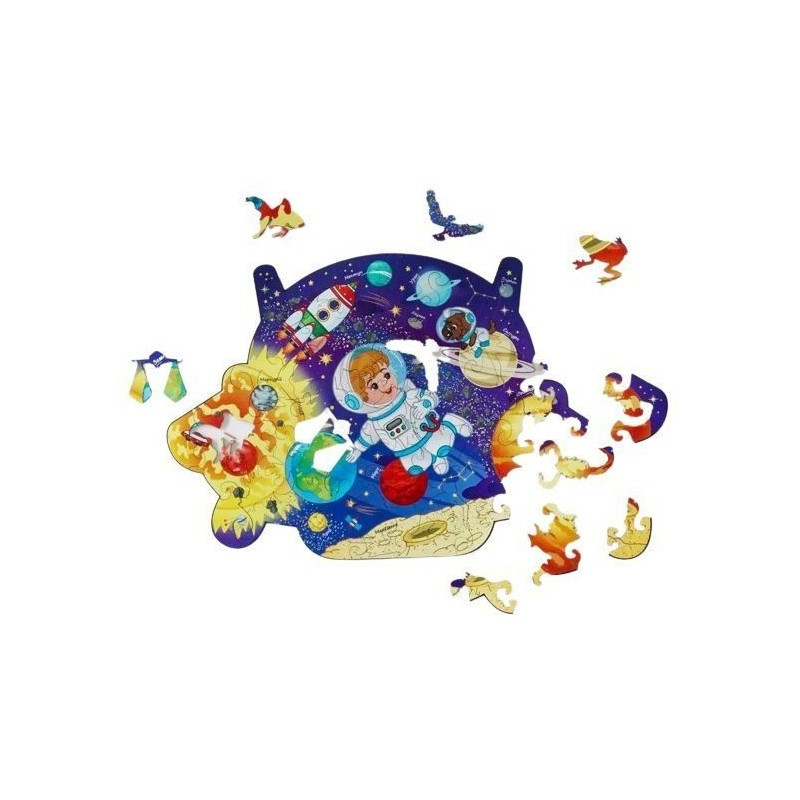Puzzle lemn - Nava spatiala, 14+ ani, BrushMe, DP31 Puzzle lemn - Nava spatiala, 14+ ani, BrushMe, DP31