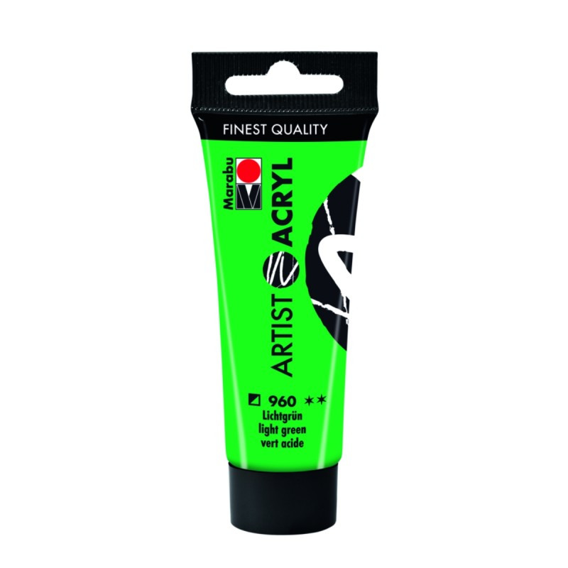 Culori acrilice Marabu Artist, 22ml, verde deschis, 1220 055 960 Culori acrilice Marabu Artist, 22ml, verde deschis, 1220 055 960