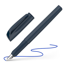 Stilou Schneider Xpect STI169 / 1690 11, varf M, alimentare rezerve, corp plastic space blue, grip cauciucat