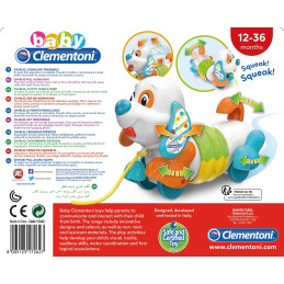 Baby Clementoni - Jucarie De Tras Catelus Interactiv