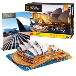 Cubic Fun - Puzzle 3D si brosura opera din Sydney 86 piese