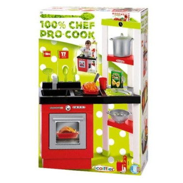 Ecoiffier - Bucatarie cu 17 accesorii PRO COOK