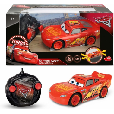 Masina Cars 3 RC Turbo Racer Lightning McQueen 1:24