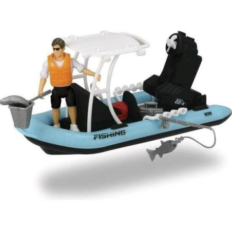 Barca De Pescuit Playlife Cu Figurina Si Accesorii