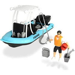 Barca De Pescuit Playlife Cu Figurina Si Accesorii