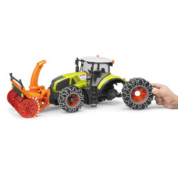 Bruder - Tractor Claas Axion 950 Cu Lanturi Si Freza De Zapada