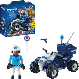 Playmobil - Vehicul Pullback De Politie