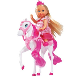 Papusa Simba Evi Love 12 cm Royal Horse cu calut
