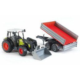 Bruder - Tractor Claas Nectis 267 F Cu Remorca Basculabila