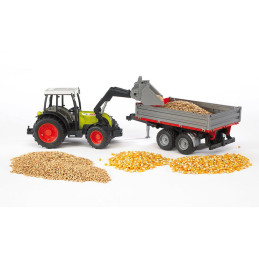 Bruder - Tractor Claas Nectis 267 F Cu Remorca Basculabila