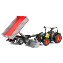 Bruder - Tractor Claas Nectis 267 F Cu Remorca Basculabila