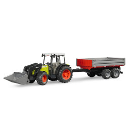 Bruder - Tractor Claas Nectis 267 F Cu Remorca Basculabila