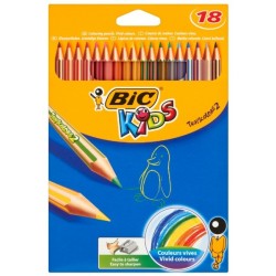 Creioane colorate Tropicolors 18 bucati Bic Kids