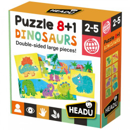 Headu Teacher Tested - 8 si 1 Puzzle Dinozauri
